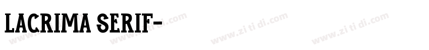 Lacrima Serif字体转换
